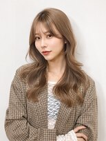 アース コアフュールボーテ 諏訪店(EARTH coiffure beaute) ナチュラルベージュ_ヨシンモリ_顔周りレイヤー_レイヤーカット