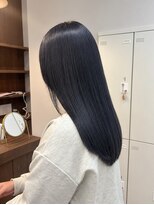 ニュースエン(newseN:)&nbsp;ダークブルー/ダブルカラー/ケアブリーチ/髪質改善/新潟