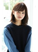 【Un ami】カットだけでナチュラル可愛い ミディ (増永剛大)