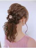 結婚式ヘアセット