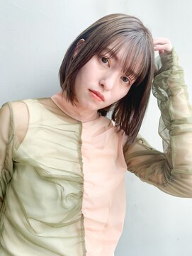 アイティー バイ アルバム 中野店(IT by ALBUM) ストレートボブ_厚めバングローライトスリークボブ_7303
