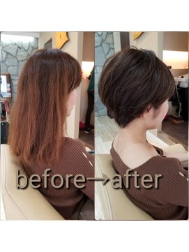 アナザースカイ (another sky) ショート×くせ毛