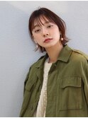 大人可愛い小顔耳掛けショートボブ(大宮)