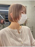 ミルクティーベージュ / ボブ / フェイスレイヤー