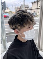 ブランコジーサウス(BLANCO G South) 波巻きスパイラルパーマ×刈り上げマッシュ