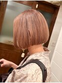 【ささき】ハイトーンベージュ/グレージュ×ミニボブ