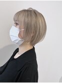 透明感抜群ミルクラテショートボブ【吉祥寺】【イルミナカラー】