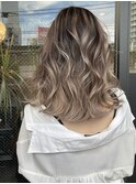 バレイヤージュ ミルキーグレー
