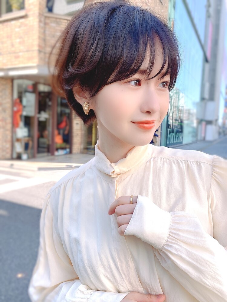首元すっきり！ショートヘア[大人可愛い 20代 30代 40代]：L168917621 