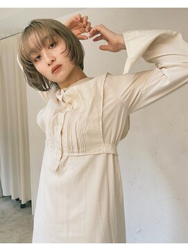 プフ 伏見(puf) 顔まわりが可愛い◎ハイトーンボブ【伏見/丸の内/栄/髪質改善】