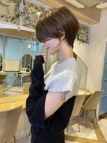 ロンド ストラーダ 心斎橋(Lond strada)&nbsp;ショート×ハイライト白髪ぼかし×シルキーベージュ[心斎橋]