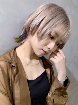 アルバム 池袋(ALBUM) ハイトーンデザインウルフ_ショコラアッシュ_99349