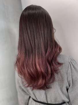 リーオオサカ(Lee Osaka) 【カット＋グラデーション】ブラウンピンク/新出奈津樹