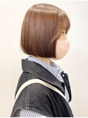 【松戸 石山】顎ラインストレートボブ切りっぱなしボブ