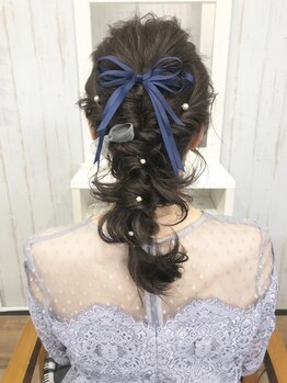 【ヘアセットクーポン有】ブライダルヘアメイク経験者のオーナーが短時間で最高に可愛くヘアセットします！