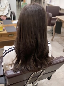 エルベ 内原店(elve) ブリーチカラー×ミルクティーグレージュ!