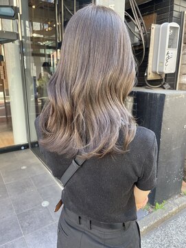 コフィー バイ メルト 吉祥寺(cofy by melt) 【松本咲花】ブリーチなしカラー夏カラーオリーブグレージュ人気