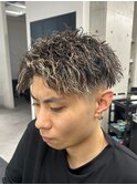 フルメッシュ×ツイストパーマ