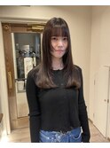 顔まわりカット/レイヤー/ロング