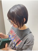 切りっぱなしミニボブ