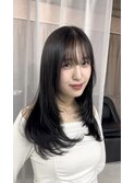 ワンカールで簡単スタイリング◎韓国レイヤー×ブルーブラック