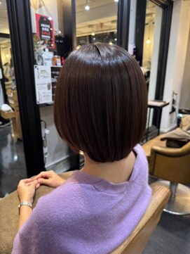 アバーブ ギンザ(Above Ginza) 20代30代40代50代◎丸みボブ/ベージュカラー