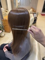 美容室 フラット(FLAT)&nbsp;髪質改善カラー(ベージュブラウン)
