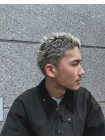 レンゲン(LENGEN)&nbsp;束感刈り上げビジネス七三ツーブロックアップバング769