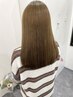 【カラー】ブリーチなし*透明感ダブルカラー+選べるトリートメント￥8800