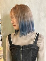 サクラ 岐阜(SAKURA)&nbsp;切りっぱなしボブ　ブリーチカラー　岐阜美容室