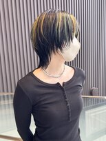 ウシワカマルエムティードット 富士宮店(USHIWAKAMARU MT.)&nbsp;ショートウルフ×デザインカラー