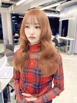 ジーナリア(Xena ria)の写真/抜け感のある韓国風ニュアンスカラー、ダメージレスにこだわったハイトーンカラーに定評有【名古屋/名駅】