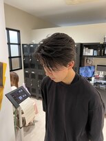 ステージ(STAGE)&nbsp;ダウンパーマ　センターパート　ニュアンスパーマ