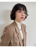 ボブウルフレイヤーパーマニュアンスパーマ外国人風パーマ