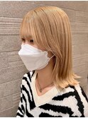 【相模大野カラー】透明感あふれる×ベージュカラー　ミディアム