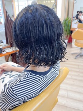 モリオ フロム ロンドン 成増店 【morio成増/児玉】ボブパーマ 黒髪