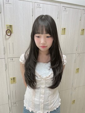 ケンジ 平塚ラスカ店(KENJE) 透明感抜群《オリーブベージュ》×《レイヤーカット》