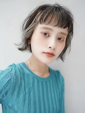 ギークス(GEEKS) 【GEEKS渋谷】オン眉ボブ/アンブレラカラー/初ブリーチ/冬カラー