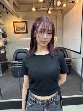 ステラ(stella) ブリーチなし/赤髪/ボルドーカラー