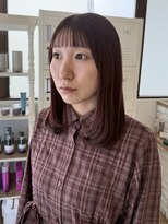 フレイムス ヘアアンドリラックス 南越谷店(Frames hair&relax)&nbsp;赤×低めレイヤー