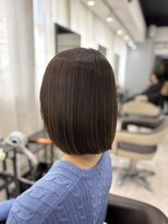 クレット(CLETO)&nbsp;ぱつっとボブ×オリーブグレージュ　by稲川弥生