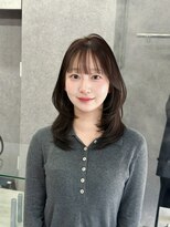 SSAW 透明感ブラウン+ミディアムくびれレイヤー