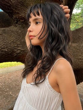 キース ヘアアンドメイク 恵比寿(kith. hair&make) 透明感グレージュ/ゆるふわカール/顔まわりカット