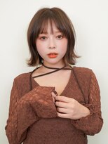 ラフィスヘアー ファン 池袋店(La fith hair fun) 【La fith】くびれボブ×シースルーバング×オリーブベージュ