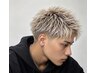メンズカット+ブリーチ&透明感カラー ￥10000