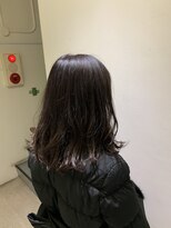 パティオンツー(PATIONN2)&nbsp;パープルブラウンセミロングダークトーンスタイル表参道青山原宿
