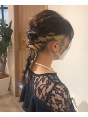 20代・30代・40代似合う小顔ヘアアレンジ♪二次会ブライダル花嫁