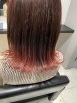 フラミューム 三島(flammeum)&nbsp;切りっぱなしボブ×エアタッチピンクグラデーション