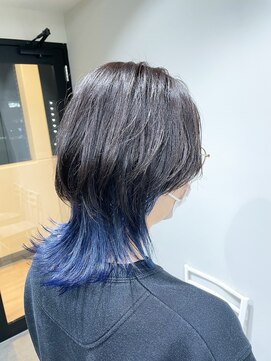 リグ 横浜(Lig.) ハイトーンケアブリーチブルーインナーカラー