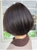 大人可愛い20代30代40代ショートボブ丸みショート◎